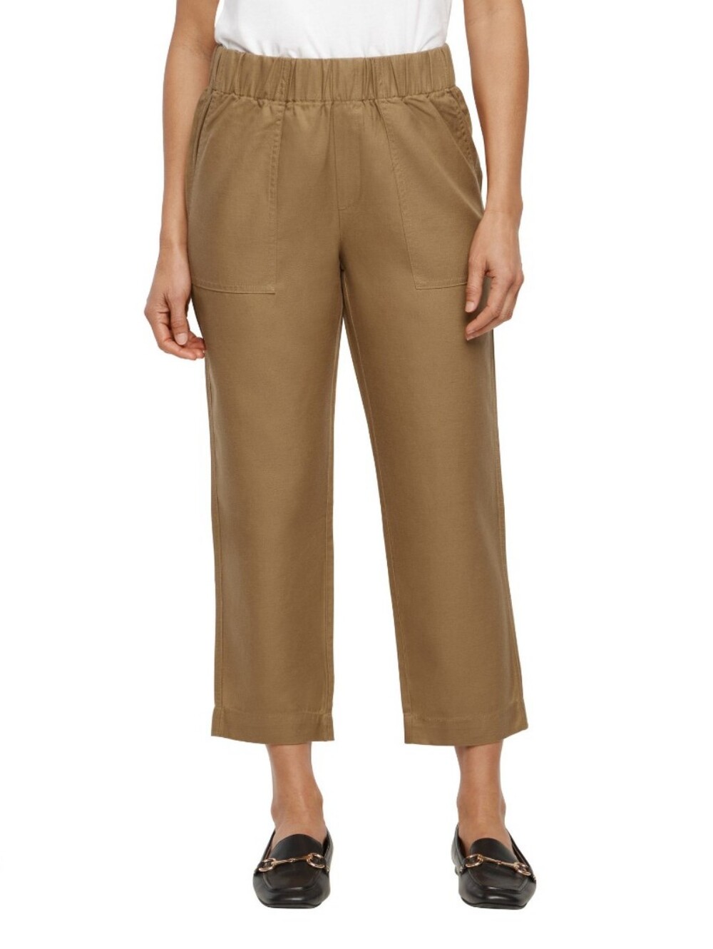 Banana Republic Brown Tapered Pull On Ankle Pants Size S